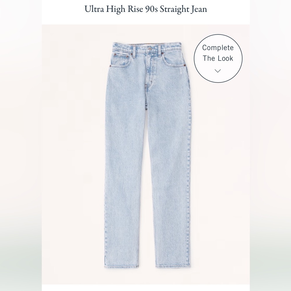 Ultra high rise 90s straight jean! Like new